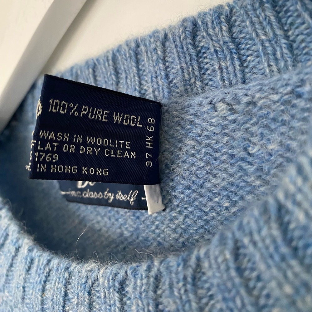 SOLD Vintage Woodstock by Bernard 100% Virgin Shetland Wool Sweater - Picture 6 of 6